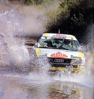 Rudolf (Rudi) Stohl - Ernst Rohringer
8º Marlboro Rally de Argentina 1988. Audi 90 Quattro (32517). Clasificado 4º.

Del 2 al 6 de Agosto, Buenos Aires, Córdoba, Argentina.
Superficie: tierra.

El Rally tenia un total de 2141.41 Km de los que 583.60 Km divididos en 29 tramos eran especiales.

Se inscribieron 81 equipos, tomaron la salida 81, finalizaron 21.@
Palabras clave: ;Audi;Quattro;Argentina;1988