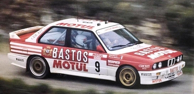 François Chatriot - Michel Perin
32º Tour de Corse - Rallye de France 1988. BMW M3 E30 (FXI 318). Clasificado 4º.

Del 3 al 6 de Mayo, Ajaccio, Córcega, Francia.
Superficie: asfalto.

El Rally tenia un total de 1333.00 km de los que 622.84 km divididos en 30 tramos eran especiales.

Se inscribieron 93 equipos, tomaron la salida 93, finalizaron 42.@
Palabras clave: ;BMW;M3;Corse;Corcega;1988
