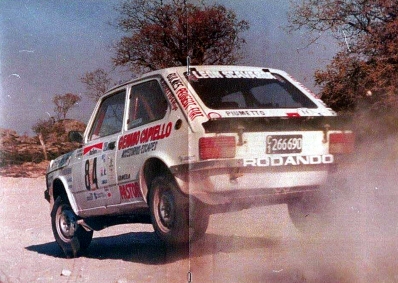Norberto Gianre - Geronimo Giaccone
8º Marlboro Rally de Argentina 1988. Fiat 147 (C/1 266690). Clasificado 10º.

Del 2 al 6 de Agosto, Buenos Aires, Córdoba, Argentina.
Superficie: tierra.

El Rally tenia un total de 2141.41 Km de los que 583.60 Km divididos en 29 tramos eran especiales.

Se inscribieron 81 equipos, tomaron la salida 81, finalizaron 21.@
Palabras clave: Fiat;Argentina;1988;