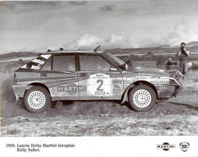 Massimo (Miki) Biasion - Tiziano Siviero
37º Marlboro Safari Rally 1989. Lancia Delta Integrale (TO 74783L). Clasificado 1º.

Del 23 al 27 de Marzo, Nairobi.
Superficie: tierra.

El Rally tenia un total de 4538.8 km con 85 controles horarios.

Tomaron la salida 57 equipos, finalizaron 13.@
Palabras clave: Miki_Biasion;Lancia;Delta;Integrale;Safari;1989