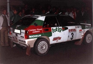 Alex Fiorio - Luigi Pirollo
31º Rallye Sanremo - Rallye d'Italia 1989. Lancia Delta Integrale (TO 62124). Clasificado 2º.

Del 8 al 12 de Octubre, Sanremo, Liguria, Imperia, Italia.
Superficie: asfalto - tierra.

El Rally tenia un total de 2086.19 km de los que 544.20 km divididos en 34 tramos eran especiales.

Tomaron la salida 107 equipos, finalizaron 34.@
Palabras clave: Lancia;Delta;Integrale;Sanremo;1989