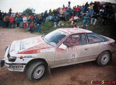 Carlos Sainz Cenamor - Luis Moya
31º Rallye Sanremo - Rallye d'Italia 1989. Toyota Celica GT-4 -ST165- (K-AM 6132). Clasificado 3º.

Del 8 al 12 de Octubre, Sanremo, Liguria, Imperia, Italia.
Superficie: asfalto - tierra.

El Rally tenia un total de 2086.19 km de los que 544.20 km divididos en 34 tramos eran especiales.

Tomaron la salida 107 equipos, finalizaron 34.@
Palabras clave: Toyota;Celica;Sanremo;1989