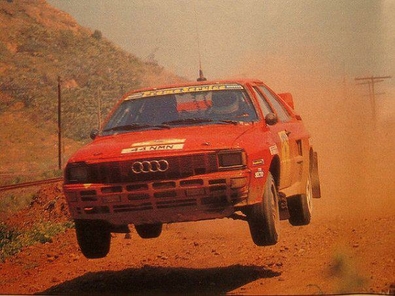 Claudio Aldecoa - Carlos Vázquez
2º Rallye RACE-Avilés 1989. Audi Quattro A2 (44 NMN). Clasificado 4º.

Celebrado el 27 de Mayo, Avilés, Asturias, España.
Superficie: tierra.

El Rally constaba de 57.70 km divididos en 10 tramos especiales.

Toameron la salida 61 equipos, finalizaron 35.@
Palabras clave: Audi;Quattro;Aviles;España;Spain;1989