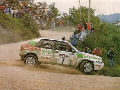 Dario Cerrato - Giuseppe Cerri
31º Rallye Sanremo - Rallye d'Italia 1989. Lancia Delta Integrale. Clasificado 4º.

Del 8 al 12 de Octubre, Sanremo, Liguria, Imperia, Italia.
Superficie: asfalto - tierra.

El Rally tenia un total de 2086.19 km de los que 544.20 km divididos en 34 tramos eran especiales.

Tomaron la salida 107 equipos, finalizaron 34.@
Palabras clave: Lancia;Delta;Integrale;Sanremo;1989