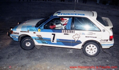 Hannu Mikkola - Christian Geistdörfer
57º Rallye Automobile de Monte-Carlo 1989. Mazda 323 4WD (GVL-668). Clasificado 4º.

Del 21 al 26 de Enero, Monte-Carlo.
Superficie: asfalto - nieve.

El Rally tenia un total de 2872.82 km, de los que 613.25 km, divididos en 24 tramos, eran especiales.

Tomaron la salida 172 equipos, finalizaron 83.@
Palabras clave: ;Mazda;Montecarlo;1989