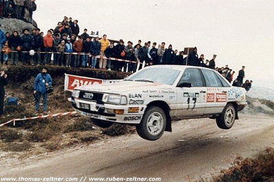 Georg Fischer -  Thomas Zeltner
23º Rallye de Portugal Vinho do Porto 1989. Audi 200 Quattro. (L 33.366). Clasificado 4º.

Del 28 de Febrero al 4 de Marzo, Estoril, Portugal.
Superficie: asfalto - tierra.

El Rally tenia un total de 2153.02 km de los que 576.88 km divididos en 38 tramos eran especiales, (una de ellas fue cancelada SS18 Ponte de Lima de 16.80 Km).

Tomaron la salida 93 equipos, finalizaron 38.@
Palabras clave: Audi;Quattro;Portugal;1989;