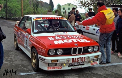 Bernard Beguin - Jean-Bernard Vieu
33º Tour de Corse - Rallye de France 1989. BMW M3 E30 (ADZ 9596). Clasificado 5º.

Del 23 al 26 de Abril, Ajaccio, Córcega, Francia.
Superficie: asfalto.

El Rally tenia un total de 1439.85 km de los que 628.71 km divididos en 33 tramos eran especiales.

Se inscribieron 85 equipos, tomaron la salida 79, finalizaron 39.@
Palabras clave: ;BMW;M3;Corcega;Corse;1989