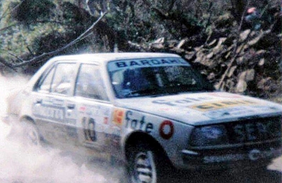 Ernesto María Soto - Martin Christie
9º Rally Argentina 1989. Renault 18 GTX. Clasificado 5º.

Del 1 al 5 de Agosto, Buenos Aires - Cordoba, Argentina.
Superficie: tierra.

El Rally tenia un total de 2.119.44 km de los que 598,57 Km divididos en 30 tramos eran especiales.

Se inscribieron 77 equipos, tomaron la salida 77, finalizaron 33.@
Palabras clave: Renault;GTX;Argentina;1989