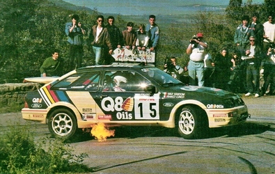 Franco Cunico - Massimo Sghedoni
33º Tour de Corse - Rallye de France 1989. Ford Sierra RS Cosworth (D372 TAR). Clasificado 7º.

Del 23 al 26 de Abril, Ajaccio, Córcega, Francia.
Superficie: asfalto.

El Rally tenia un total de 1439.85 km de los que 628.71 km divididos en 33 tramos eran especiales.

Se inscribieron 85 equipos, tomaron la salida 79, finalizaron 39.@
Palabras clave: ;Ford;Sierra;RS;Cosworth;Corse;Corcega;1989