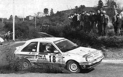 Gregoire de Mevius - Willy Lux
23º Rallye de Portugal Vinho do Porto 1989. Mazda 323 4WD (AT 262669). Clasificado 7º.

Del 28 de Febrero al 4 de Marzo, Estoril, Portugal.
Superficie: asfalto - tierra.

El Rally tenia un total de 2153.02 km de los que 576.88 km divididos en 38 tramos eran especiales, (una de ellas fue cancelada SS18 Ponte de Lima de 16.80 Km).

Tomaron la salida 93 equipos, finalizaron 38.@

Palabras clave: Mazda;4WD;Portugal;1989