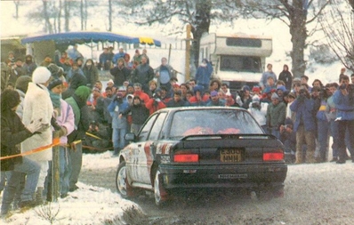 Ari Vatanen - Bruno Berglund
57º Rallye Automobile de Monte-Carlo 1989. Mitsubishi Galant VR-4 (E300 MMM). Abandonó por accidente quedando clasificado 87º.

Del 21 al 26 de Enero, Monte-Carlo.
Superficie: asfalto - nieve.

El Rally tenia un total de 2872.82 km, de los que 613.25 km, divididos en 24 tramos, eran especiales.

Tomaron la salida 172 equipos, finalizaron 83.@
Palabras clave: ;Mitsubishi;Galant;VR-4;Montecarlo;1989