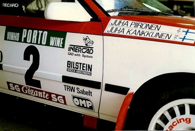 Juha Kankkunen - Juha Piironen
23º Rallye de Portugal Vinho do Porto 1989. Toyota Celica GT-4 -ST165- (K-AM 801). Abandonó por motor en SS17 Sao Lourenco de 26.40 Km..

Del 28 de Febrero al 4 de Marzo, Estoril, Portugal.
Superficie: asfalto - tierra.

El Rally tenia un total de 2153.02 km de los que 576.88 km divididos en 38 tramos eran especiales, (una de ellas fue cancelada SS18 Ponte de Lima de 16.80 Km).

Tomaron la salida 93 equipos, finalizaron 38.@
Palabras clave: ;Juha_Piironen;Toyota;Celica;ST165;Portugal;1989;Parque_Cerrado