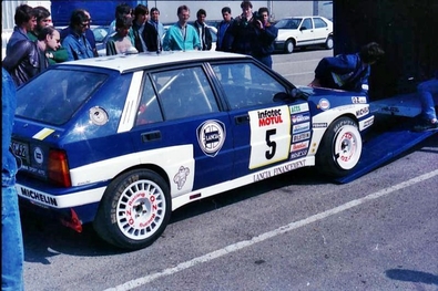 Bruno Saby - Daniel Grataloup
33º Tour de Corse - Rallye de France 1989. Lancia Delta Integrale (7627 SM 92). Abandonó por el embrague en SS17 Moriani Plage - Orsoni de 20.10 Km.

Del 23 al 26 de Abril, Ajaccio, Córcega, Francia.
Superficie: asfalto.

El Rally tenia un total de 1439.85 km de los que 628.71 km divididos en 33 tramos eran especiales.

Se inscribieron 85 equipos, tomaron la salida 79, finalizaron 39.@
Palabras clave: ;Lancia;Delta;Integrale;Corse;Corcega;1989