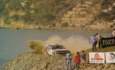 Didier Auriol - Bernard Occelli
32º Rallye Sanremo - Rallye d'Italia 1990. Lancia Delta Integrale 16V (TO 56251P). Clasificado 1º.

Del 14 al 18 de Octubre, Sanremo, Italia.
Superficie: asfalto - tierra.

El Rally tenía un total de 2236.63 km de los que 614.95 km divididos en 35 tramos eran especiales.

Tomaron la salida 104 equipos, finalizaron 47.@
Palabras clave: Didier_Auriol;Lancia;Delta;Integrale;Sanremo;1990