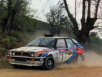 Didier Auriol - Bernard Occelli
34º Tour de Corse - Rallye de France 1990. Lancia Delta Integrale 16V (TO 85046N). Clasificado 1º.

Del 6 al 9 de Mayo, Ajaccio, Córcega, Francia.
Superficie: asfalto.

El Rally tenia un total de 1,397.18 Km de los que 602.25 Km divididos en 30 tramos, eran especiales.

Se inscribieron 97 equipos, tomaron la salida 94, finalizaron 48.@
Palabras clave: Didier_Auriol;Lancia;Delta;Integrale;Corcega;1990;Corse