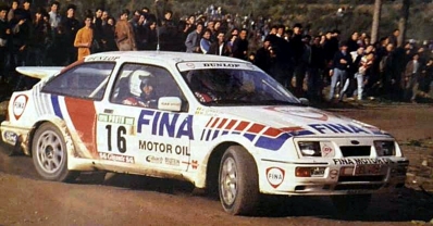 Marc Duez - Alain Lopes
24º Rallye de Portugal Vinho do Porto 1990. Ford Sierra RS Cosworth (JEL-409). Clasificado 8º.
Ford Fina Rally Team

Del 6 al 10 de Marzo, Estoril, Cascais, Lisboa, Portugal.
Superficie: asfalto - tierra.

El Rally tenia un total de 2047.51 Km de los que 556.10 km Km divididos en 39 tramos eran especiales, (uno de ellos fue cancelado SS11 Prestimo de 11.90 Km).

Se inscribieron 108 equipos, tomaron la salida 100, finalizaron 34.@
Palabras clave: Ford;Sierra;Cosworth;Portugal;1990