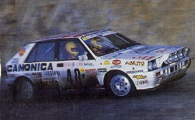 Gilles Panizzi - Hervé Panizzi
58º Rallye Automobile de Monte-Carlo 1990. Lancia Delta HF Integrale (AT 273502). Clasificado 16º.

Del 19 al 25 de Enero, Monte-Carlo.
Superficie: asfalto - nieve.

Los equipos en las posiciones 81 o mas no corrieron el último tramo, pero fueron clasificados.
En SS7 Burzet de 43.89 km, entre las 