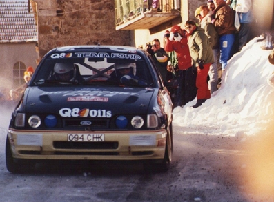 François Delecour - Anne-Chantal Pauwels
59º Rallye Automobile de Monte-Carlo 1991. Ford Sierra RS Cosworth 4x4 (G94 CHK). Clasificado 3º.

Del 24 al 30 de Enero, Monte-Carlo.
Superficie: asfalto - nieve.

El Rally tenia un total de 3390.27 km de los que 628.64 km divididos en 27 tramos eran especiales.

Tomaron la salida 167 equipos, finalizaron 75.

© Joan Al
@@
Palabras clave: ;Ford;Sierra;Cosworth;Montecarlo;1991