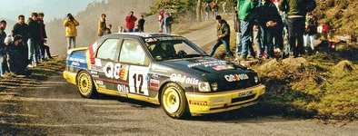 François Delecour - Anne-Chantal Pauwels
59º Rallye Automobile de Monte-Carlo 1991. Ford Sierra RS Cosworth 4x4 (G94 CHK). Clasificado 3º.

Del 24 al 30 de Enero, Monte-Carlo.
Superficie: asfalto - nieve.

El Rally tenia un total de 3390.27 km de los que 628.64 km divididos en 27 tramos eran especiales.

Tomaron la salida 167 equipos, finalizaron 75.@
Palabras clave: ;Ford;Sierra;Cosworth;Montecarlo;1991