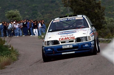 Gianfranco (Franco) Cunico - Stefano Evangelisti
35º Tour de Corse - Rallye de France 1991. Ford Sierra RS Cosworth 4x4 (H375 JEV). Clasificado 3º.

Del 28 de Abril al 1 de Mayo, Ajaccio, Córcega, Francia.
Superficie: asfalto.

El Rally tenia un total de 1384.51 km de los que 625.91 km divididos en 27 tramos eran especiales.

Tomaron la salida 101 equipos, finalizaron 43.@
Palabras clave: ;Ford;Sierra;Cosworth;Corse;Corcega;1991
