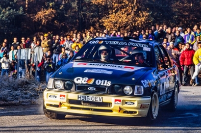 Mia Bardolet - Antonio Rodrí­guez
27º Rallye Catalunya - Costa Brava - Rallye de España 1991. Ford Sierra RS Cosworth 4x4 (H315 OEV). Clasificado 4º.
Q8 Team Ford

Primer año válido para el Campeonato Mundial de Rallyes.

Del 10 al 13 de Noviembre, Lloret de Mar, Girona, Catalunya, España.
Superficie: asfalto - tierra.

El Rally tenia un total de 1606.98 km de los que 594.01 km divididos en 35 tramos eran especiales (2 de ellos fueron cancelados SS4 Sant Hilari - Osor de 13.57 Km y SS29 Riera de Merles de 14.36 Km).

Tomaron la salida 76 equipos, finalizaron 33.@
Palabras clave: Ford;Sierra;Cosworth;Catalunya;Costa_Brava;1991;España;Spain