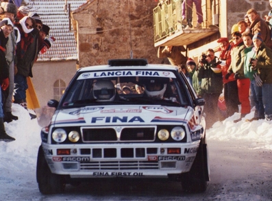 Bruno Saby - Daniel Grataloup
59º Rallye Automobile de Monte-Carlo 1991. Lancia Delta Integrale 16V (191 TV 92). Clasificado 6º.

Del 24 al 30 de Enero, Monte-Carlo.
Superficie: asfalto - nieve.

El Rally tenia un total de 3390.27 km de los que 628.64 km divididos en 27 tramos eran especiales.

Tomaron la salida 167 equipos, finalizaron 75.

© Joan Al
@@
Palabras clave: ;Lancia;Delta;Integrale;Montecarlo;1991