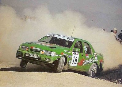 Fernando Capdevila - Alfredo Rodriguez
27º Rallye España - Catalunya Costa Brava 1991. Ford Sierra RS Cosworth 4x4 (G759 KOA). Clasificado 8º.

Del 10 al 13 de Noviembre, Lloret de Mar, Girona, Catalunya, España.
Superficie: asfalto - tierra.

El Rally tenia un total de 1606.98 km de los que 594.01 km divididos en 35 tramos eran especiales, (2 de ellas fueron canceladas SS4 Sant Hilari - Osor de 13.57 Km y SS29 Riera de Merles de 14.36 Km).

Tomaron la salida 76 equipos, finalizaron 33.@
Palabras clave: Fernando_Capdevila;Ford;Sierra;Cosworth;Catalunya;1991