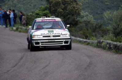 François Chatriot - Michel Perin
35º Tour de Corse - Rallye de France 1991. Subaru Legacy RS (H640 JBW). Clasificado 9º.

Del 28 de Abril al 1 de Mayo, Ajaccio, Córcega, Francia.
Superficie: asfalto.

El Rally tenia un total de 1384.51 km de los que 625.91 km divididos en 27 tramos eran especiales.

Tomaron la salida 101 equipos, finalizaron 43.@
Palabras clave: ;Subaru;Legacy;Corse;Corcega;1991