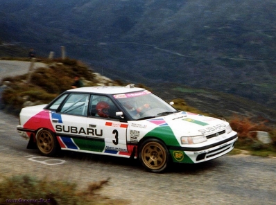 François Chatriot - Michel Perin
35º Tour de Corse - Rallye de France 1991. Subaru Legacy RS (H640 JBW). Clasificado 9º.

Del 28 de Abril al 1 de Mayo, Ajaccio, Córcega, Francia.
Superficie: asfalto.

El Rally tenia un total de 1384.51 km de los que 625.91 km divididos en 27 tramos eran especiales.

Tomaron la salida 101 equipos, finalizaron 43.@
Palabras clave: ;Subaru;Legacy;Corse;Corcega;1991