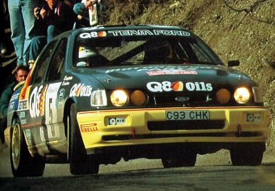 Alex Fiorio - Luigi Pirollo
59º Rallye Automobile de Monte-Carlo 1991. Ford Sierra RS Cosworth 4x4 (G93 CHK). Clasificado 10º.

Del 24 al 30 de Enero, Monte-Carlo.
Superficie: asfalto - nieve.

El Rally tenia un total de 3390.27 km de los que 628.64 km divididos en 27 tramos eran especiales.

Tomaron la salida 167 equipos, finalizaron 75.@
Palabras clave: ;Ford;Sierra;Cosworth;Montecarlo;1991