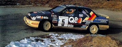 Alex Fiorio - Luigi Pirollo
59º Rallye Automobile de Monte-Carlo 1991. Ford Sierra RS Cosworth 4x4 (G93 CHK). Clasificado 10º.

Del 24 al 30 de Enero, Monte-Carlo.
Superficie: asfalto - nieve.

El Rally tenia un total de 3390.27 km de los que 628.64 km divididos en 27 tramos eran especiales.

Tomaron la salida 167 equipos, finalizaron 75.@
Palabras clave: ;Ford;Sierra;Cosworth;Montecarlo;1991