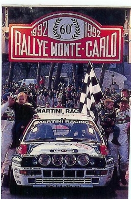 Didier Auriol - Bernard Occelli
60º Rallye Automobile de Monte-Carlo 1992. Lancia Delta HF Integrale (TO 45703S). Clasificado 1º.

Del 23 al 29 de Enero, Monte-Carlo.
Superficie: asfalto - nieve.

El Rally tenia un total de 3317.61 km de los que 628.29 km divididos en 26 tramos eran especiales (1 de ellas fue cancelada SS23 Col de Turini 3 de 22,21 Km).

Tomaron la salida 141 equipos, finalizaron 76.@
Palabras clave: Didier_Auriol;Lancia;Delta;Integrale;Montecarlo;1992;Personajes