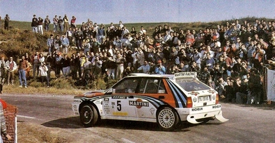 Juha Kankkunen - Juha Piironen
28º Rallye de España - Catalunya - Costa Brava 1992. Lancia Delta HF Integrale (TO 13718T). Clasificado 2º.

Del 8 al 11 de Noviembre, Lloret de Mar, Girona, Catalunya, España.
Superficie: asfalto - tierra.

El Rally tenia un total de 1,505.08 km de los que 519.65 km divididos en 29 tramos eran especiales (uno de ellos fue cancelado, SS7)..

Tomaron la salida 74 equipos, finalizaron 31.@
Palabras clave: ;Lancia;Delta;Integrale;Catalunya;España;Spain;1992
