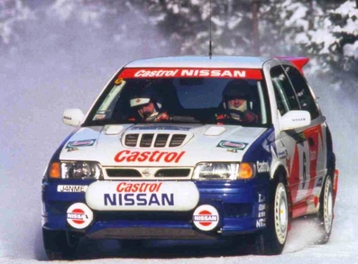 Stig Blomqvist - Benny Melander
41º International Suecia Rally 1992. Nissan Sunny GTI-R (J4 NME). Clasificado 3º.

Del 12 al 17 de Febrero, Karlstad, Suecia.
Superficie: nieve - hielo. 

El Rally tenia un total de 1673.00 Km de los que 571.19 Km divididos en 31 tramos eran especiales.

Se inscribieron 94 equipos, tomaron la salida 94, finalizaron 46.@
Palabras clave: Stig_Blomqvist;Nissan;Sunny;Suecia;1992;nieve