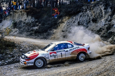 Armin Schwarz - Arne Hertz
28º Rallye de España - Catalunya - Costa Brava 1992. Toyota Celica Turbo 4WD (ST185). Clasificado 5º.

Del 8 al 11 de Noviembre, Lloret de Mar, Girona, Catalunya, España.
Superficie: asfalto - tierra.

El Rally tenia un total de 1,505.08 Km de los que 519.65 Km divididos en 29 tramos eran especiales, (uno de ellos fue cancelado SS7).

Se inscribieron 79 equipos, tomaron la salida 74, finalizaron 31.@
Palabras clave: Toyota;Celica;Catalunya;España;Spain;1992;España;Spain