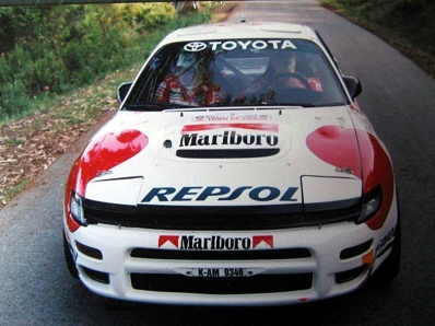 Armin Schwarz - Arne Hertz
36º Tour de Corse - Rallye de France 1992. Toyota Celica Turbo 4WD (ST185), (K-AM 9346). Clasificado 5º.

Del 2 al 7 de Mayo, Ajaccio, Corcega, Francia.
Superficie: asfalto.

El Rally tenia un total de 1,164.22 Km de los que 618.37 Km divididos en 27 tramos eran especiales, (las 4 últimas fueron canceladas, SS24 Liamone - Ambiegna de 43.93 Km, SS25 Suarella - Col de Marcuccio de 25.21 Km, SS26 Bicchisano - Pila Canale de 14.47 Km, SS27 de 25.12 Km, debido a un accidente en el estadio de fútbol de Bastia en el que fallecieron 18 aficionados, D.E.P. / R.I.P.).

Se inscribieron 107 equipos, tomaron la salida 107, finalizaron 47.@
Palabras clave: ;Toyota;Celica;ST185;Corse;Corcega;1992