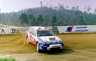 François Chatriot - Michel Perin
26º Rallye de Portugal - Vinho do Porto 1992. Nissan Sunny GTI-R (J1 NME). Clasificado 6º.
Nissan Motorsports Europe

Del 3 al 7 de Marzo, Portugal.
Superficie: tierra.

El Rally tenia un total de 2211.17 km de los que 577.38 km divididos en 40 tramos, eran especiales.

Se inscribieron 114 equipos, tomaron la salida 100, finalizaron 31.@
Palabras clave: Nissan;Sunny;Portugal;1992