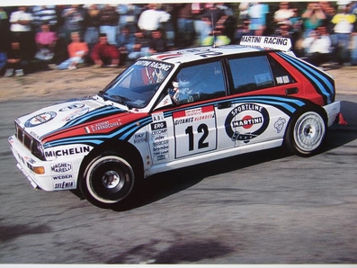 Andrea Aghini - Sauro Farnocchia
36º Tour de Corse - Rallye de France 1992. Lancia Delta HF Integrale (TO 45702S). Clasificado 6º.

Del 2 al 7 de Mayo, Ajaccio, Corcega, Francia.
Superficie: asfalto.

El Rally tenia un total de 1,164.22 Km de los que 618.37 Km divididos en 27 tramos eran especiales, (las 4 últimas fueron canceladas, SS24 Liamone - Ambiegna de 43.93 Km, SS25 Suarella - Col de Marcuccio de 25.21 Km, SS26 Bicchisano - Pila Canale de 14.47 Km, SS27 de 25.12 Km, debido a un accidente en el estadio de fútbol de Bastia en el que fallecieron 18 aficionados, D.E.P. / R.I.P.).

Se inscribieron 107 equipos, tomaron la salida 107, finalizaron 47.@
Palabras clave: ;Lancia;Delta;Integrale;Corcega;1992;Corse