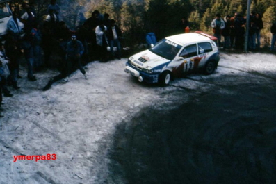 Tommi Mäkinen - Seppo Harjanne
60º Rallye Automobile de Monte-Carlo 1992. Nissan Sunny GTI-R (J3 NME). Clasificado 9º.

Del 23 al 29 de Enero, Monte-Carlo.
Superficie: asfalto / nieve / hielo.

El Rally tenia un total de 3339.82 km de los que 606.08 km km divididos en 26 tramos eran especiales, (1 de ellas fue cancelada SS23 Col de Turini 3 de 22,21 Km).

Tomaron la salida 141 equipos, finalizaron 76.@
Palabras clave: ;Nissan;Sunny;Montecarlo;1992;nieve