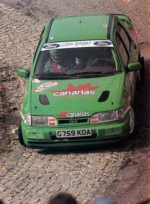Fernando Capdevila - Alfredo Rodriguez
26º Rallye de Portugal - Vinho do Porto 1992. Ford Sierra Cosworth 4x4. Clasificado 15º.
El Rally tenia un total de 2211.17 km de los que 577.38 km divididos en 40 tramos, eran especiales.
Se inscribieron 114 equipos, tomaron la salida 100, finalizaron 31.@
Palabras clave: ;Portugal;Ford;Sierra;Cosworth;1992