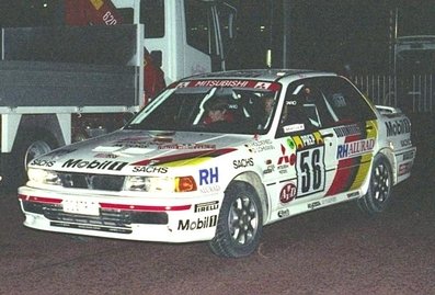 Isolde Holderied - Dagmar Lohmann
60º Rallye Automobile de Monte-Carlo 1992. Mitsubishi Galant VR-4 (GG-TP 7). Clasificada 19ª y 1ª en Copa de Damas.

Del 23 al 29 de Enero, Monte-Carlo.
Superficie: asfalto / nieve / hielo.

El Rally tenia un total de 3339.82 km de los que 606.08 km km divididos en 26 tramos eran especiales, (1 de ellas fue cancelada SS23 Col de Turini 3 de 22,21 Km).

Tomaron la salida 141 equipos, finalizaron 76.@
Palabras clave: Isolde_Holderied;Mitsubishi;Galant;Montecarlo;1992;Mujeres;Womens