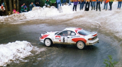 Armin Schwarz - Arne Hertz
60º Rallye Automobile de Monte-Carlo 1992. Toyota Celica Turbo 4WD -ST185- (K-AM 7462). Abandonó por accidente en SS18 Loda - Lucéram de 16.49 Km.

Del 23 al 29 de Enero, Monte-Carlo.
Superficie: asfalto - nieve.

El Rally tenia un total de 3317.61 km de los que 628.29 km divididos en 26 tramos eran especiales (1 de ellas fue cancelada SS23 Col de Turini 3  de 22,21 Km).

Tomaron la salida 141 equipos, finalizaron 76.@
Palabras clave: ;Toyota;Celica;Montecarlo;1992