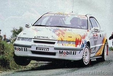 Bruno Thiry - Stéphane Prévot
36º Tour de Corse - Rallye de France 1992. Opel Calibra 16V (ZBP-820). Abandonó por la transmisión del coche en SS11 Muracciole - Noceta de 16.38 Km.

Del 2 al 7 de Mayo, Ajaccio, Corcega, Francia.
Superficie: asfalto.

El Rally tenia un total de 1,164.22 Km de los que 618.37 Km divididos en 27 tramos eran especiales, (las 4 últimas fueron canceladas, SS24 Liamone - Ambiegna de 43.93 Km, SS25 Suarella - Col de Marcuccio de 25.21 Km, SS26 Bicchisano - Pila Canale de 14.47 Km, SS27 de 25.12 Km, debido a un accidente en el estadio de fútbol de Bastia en el que fallecieron 18 aficionados, D.E.P. / R.I.P.).

Se inscribieron 107 equipos, tomaron la salida 107, finalizaron 47.@
Palabras clave: Bruno_Thiry;Opel_Calibra;Corse;Corcega;1992