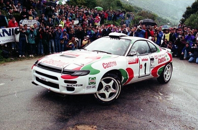 Didier Auriol - Bernard Occelli
37º Tour de Corse - Rallye de France 1993. Toyota Celica Turbo 4WD -ST185- (K-AM 54). Clasificado 2º.

Del 1 al 5 de Mayo, Ajaccio, Córcega, Francia.
Superficie: asfalto.

El Rally tenia un total de 1,130.95 Km de los que 556.42 Km divididos en 24 tramos eran especiales.

Se inscribieron 92 equipos, tomaron la salida 85, finalizaron 44.@
Palabras clave: Didier_Auriol;Toyota;Celica;ST185;Corse;Corcega;1993