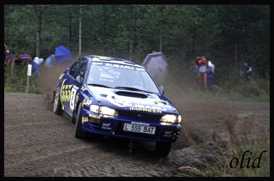 Ari Vatanen - Bruno Berglund
43º 1000 Lakes Rally 1993. Subaru Impreza 555 (L 555 BAT). Clasificado 2º.

Del 27 al 29 de Agosto, Jyväskylä, Finlandia.
Superficie: tierra.

El Rally tenia un total de 1555.92 km de los que 507.69 km divididos en 35 tramos eran especiales.

Se inscribieron 116 equipos, tomaron la salida 113, finalizaron 61.@
Palabras clave: ;Subaru;Impreza;Finlandia;1993