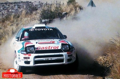Didier Auriol - Bernard Occelli
13º Rally YPF Argentina 1993. Toyota Celica Turbo 4WD -ST185- (K-AM 79). Clasificado 3º.

Del 14 al 17 de Julio, Argentina.
Superficie: tierra.

El Rally tenia un total de 1,836.26 km de los que 507.13 km divididos en 25 tramos eran especiales.

Se inscribieron 86 equipos, tomaron la salida 86, finalizaron 30.@
Palabras clave: Didier_Auriol;Argentina;Toyota;Celica;ST185;Turbo;1993