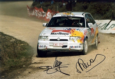 Bruno Thiry - Stephane Prevot
27º Rallye de Portugal - Vinho do Porto 1993. Opel Astra GSI 16v (CAE-174). Clasificado 10º.

Del 3 al 6 de Marzo, Portugal.
Superficie: asfalto - tierra.

El Rally tenia un total de 2164.91 km de los que 576.13 km divididos en 38 tramos eran especiales (una de ellas fue cancelada SS10 Caramulo de 14.08 Km).

Se inscribieron 90 equipos, tomaron la salida 84, finalizaron 32.@
Palabras clave: Bruno_Thiry;Opel;Astra;GSI;Portugal;1993