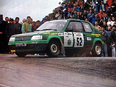 Hercule Antonini - Pascale Seni
37º Tour de Corse - Rallye de France 1993. Peugeot 205 Rallye. Clasificado 21º.

EDel 1 al 5 de Mayo, Ajaccio, Córcega, Francia.
Superficie: asfalto.

El Rally tenia un total de 1,130.95 Km de los que 556.42 Km divididos en 24 tramos eran especiales.

Se inscribieron 92 equipos, tomaron la salida 85, finalizaron 44.@
Palabras clave: Peugeot;Rallye;Corse;Corcega;1993