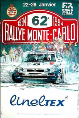 62º Rallye Automobile de Monte-Carlo 1994
Del 22 al 27 de Enero, Monte-Carlo.
Superficie: asfalto - nieve.

El Rally tenia un total de 3058.00 km de los que 588.43 km divididos en 22 tramos eran especiales.

Se inscribieron 195 equipos, tomaron la salida 186, finalizaron 94.
Palabras clave: detalles;Montecarlo;1994