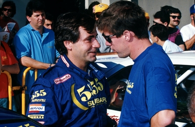 41º  Acropolis Rally 1994
Carlos Sainz y Colin McRae (Start).
Equipo 555 Subaru WRT
#3 Sainz Subaru Impreza 555 (L555 REP). Clasificado 1º.
#7 McRae Subaru Impreza 555 (L555 BAT). Abandonó por exclusión después del primer tramo de la 3ª etapa, SS23 Karavidia 2 de 10.38 km.

Del 29 al 31 de Mayo, Grecia.
Superficie: tierra. 
El Rally tenia un total de 1,448.40 Km de los que 503.53 Km divididos en 33 tramos, eran especiales.
Se inscribieron 88 equipos, tomaron la salida 88, finalizaron 36@@
Palabras clave: ;Personajes;Acropolis;Grecia;1994